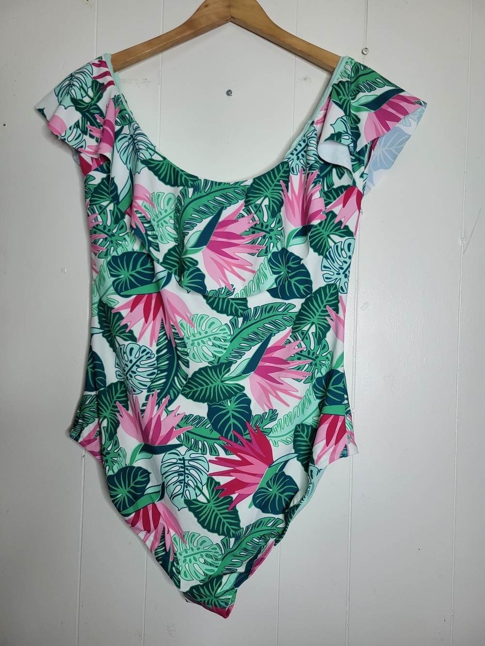 Matilda Jane Mint & Pink Tropical Leaf One-Piece